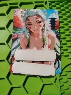 Daki Demon Slayer Anime Waifu Double Sided Trading Card PEEKA BOO - Image 1