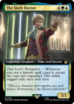 The Sixth Doctor (Extended Art) (Surge Foil) [Doctor Who] - Image 1