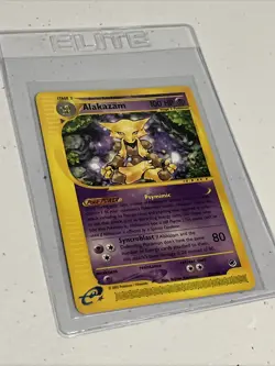 Alakazam 33/165 Non Holo Rare Pokemon Expedition TCG WoTC Card NM-Mint - Image 1