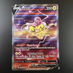 Raikou V GG41/GG70 Pokemon Crown Zenith Full Art Holo Card - Image 1