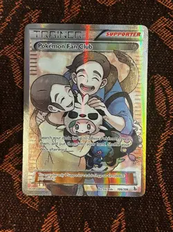 Pokemon Fan Club Full Art 106/106 Flashfire Holo Amazing Condition Mint No Wear - Image 1