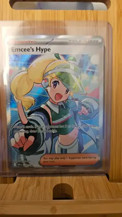 Emcee's Hype 220/182 Ultra Rare SV10: Destined Rivals Pokemon TCG NM - Image 1