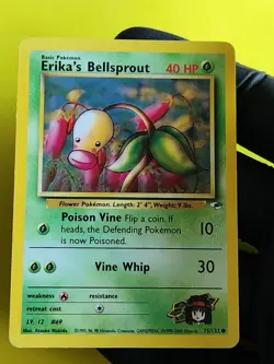 Pokemon TCG Erika's Bellsprout Gym Heroes 75/132 Regular Unlimited Common - Image 1