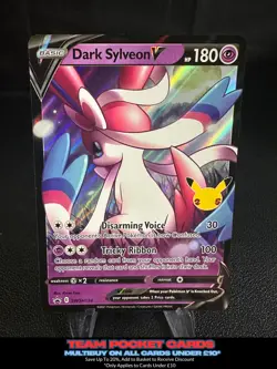 Dark Sylveon V SWSH134 Regular Size, Black Star Promo, Pokemon, NM - Image 1