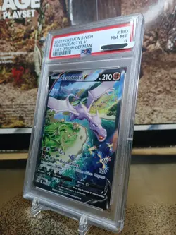 ✨ Aerodactyl V alt art PSA 8 180 196 Verlorener Ursprung Deutsch Pokemon Karte - Image 1