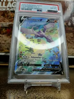✨ Aerodactyl V alt art PSA 8 180 196 Verlorener Ursprung Deutsch Pokemon Karte - Image 3