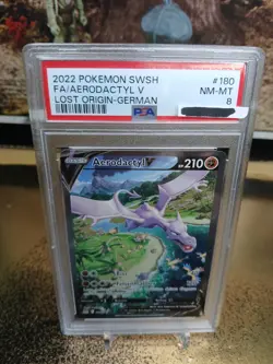 ✨ Aerodactyl V alt art PSA 8 180 196 Verlorener Ursprung Deutsch Pokemon Karte - Image 4