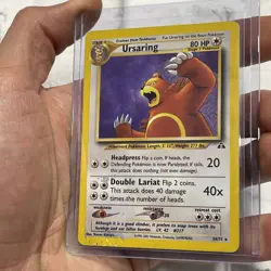 Pokemon Ursaring 34/75 Neo Discovery-Unlimited Edition Regular MP Vintage Rare - Image 2