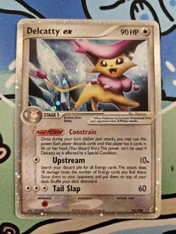Pokemon TCG: Delcatty ex Ultra Rare (91/100) Crystal Guardians HP - Image 2
