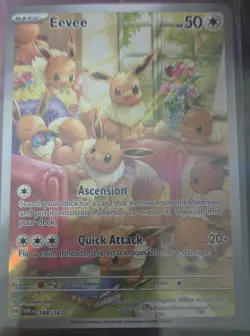 Pokemon Eevee Illustration 188/167 Sv06: Twilight Masquerade Holo IR - Image 1