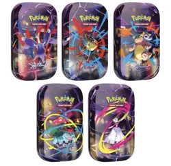 Lot of 10 Sealed Mini Tins Pokemon TCG Mega Evolution Mega Heros W/ Display Box - Image 3