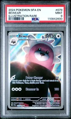 PSA 9 MINT Bewear, SV Shrouded Fable, Pokemon Illustration Rare, 079/064 - Image 1