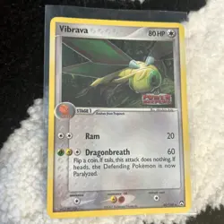 Pokemon TCG Vibrava Reverse Holo Stamped Power Keepers 40/108 2007 NM Rare Vtg - Image 4