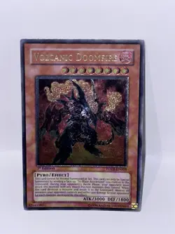 Yugioh Volcanic Doomfire FOTB-EN008 1st Edition Ultimate Rare NM+ - Image 1
