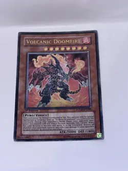 Yugioh Volcanic Doomfire FOTB-EN008 1st Edition Ultimate Rare NM+ - Image 2