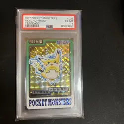 PSA 6 Pikachu Prism 025 Pokemon Carddass Card Japanese 1997 Near Mint - Image 1