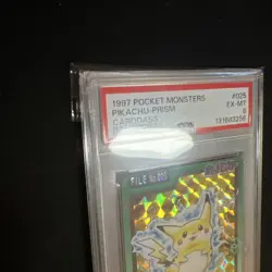 PSA 6 Pikachu Prism 025 Pokemon Carddass Card Japanese 1997 Near Mint - Image 4