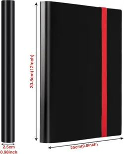 Toploader Binder for Cards 9-Pocket Holder Fits 360 Top Loaders Organizer - Image 3