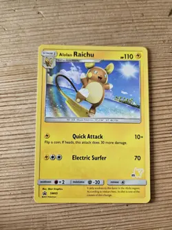 Alolan Raichu SM65 Promo Non-Holo Mint Pokemon Card :: Pikachu 56 Stamp :: - Image 1