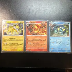 Pokemon Prismatic Evolution Poster Collection Promo Cards - Set Of 3 - Image 1