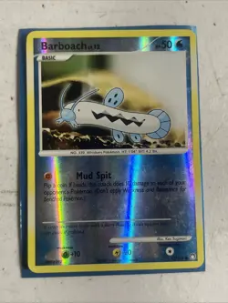 Barboach 72/123 Mysterious Treasures Rare Reverse Holo Pokemon TCG Card Vintage - Image 1
