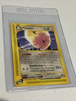 Clefable 41/165 - Non-Holo Rare - Expedition e-reader - WOTC Pokemon Card - NM - Image 1