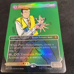 Peter Parker (0232) (Borderless) -Foil-Marvel's Amazing Spider-Man MTG NM/M - Image 2