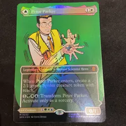 Peter Parker (0232) (Borderless) -Foil-Marvel's Amazing Spider-Man MTG NM/M - Image 3