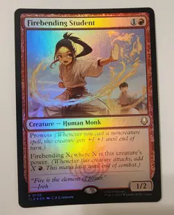 Mtg Avatar The Last Airbender Firebending Student NM Foil - Image 1