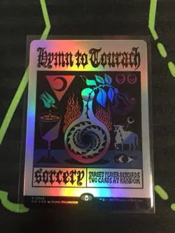 MTG Magic The Gathering Hymn To Tourach Foil SLC Borderless Secret Lair Black - Image 1