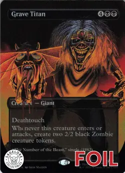 MTG Grave Titan (Rainbow) (2188) | NM Foil | Secret Lair Iron Maiden {SLD} - Image 1