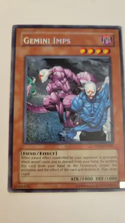 Yu-Gi-Oh! TCG Gemini Imps Premium Pack 1 PP01-EN005 Unlimited Secret Rare - Image 1