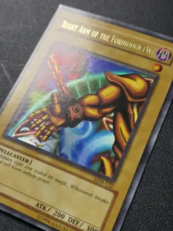 Right Arm Of The Forbidden One LOB-122 Near Mint Yugioh Holographic Vintage - Image 2