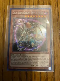 NM Yugioh Chaos Emperor Dragon Envoy of the End IOC-EN000 25th Reprint (IOC-000) - Image 1