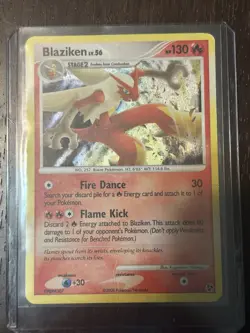 Pokemon TCG Blaziken LV.56 Holo Rare Card 1/106 Great Encounters 2008 MP - Image 1