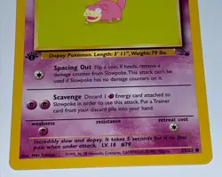 1st Edition Slowpoke - NM/LP - Vintage WotC 55/62 Fossil Set Pokemon Card - Image 4