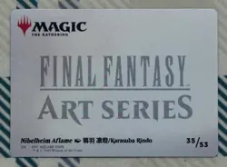 Nibelheim Aflame Art Card (Gold-Stamped Signature) [ART SERIES] MTG Magic Clean - Image 4