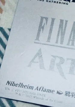 Nibelheim Aflame Art Card (Gold-Stamped Signature) [ART SERIES] MTG Magic Clean - Image 5