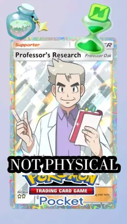 Professor’s Research (english )Pokemon TCG Pocket or Any 2 Star Card/shiny - Image 1