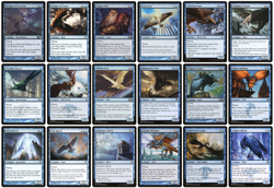 MTG - 18 x Different Blue Bird Cards for Tribal Commander deck building - LP - Image 1