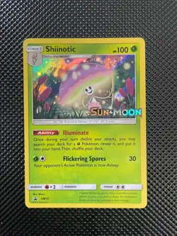 2017 Shiinotic SM10 Sun & Moon Stamped Holo Pre Release Promo Pokemon TCG Card - Image 1