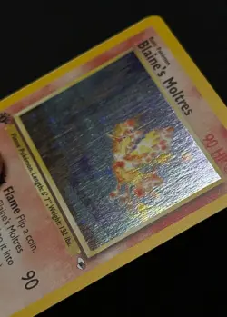 BLAINE'S MOLTRES 1ST EDITION 1/132 GYM HEROES POKEMON CARD NM - Image 3