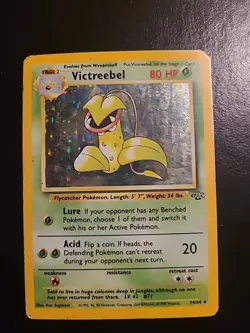 Victreebel 14/64 - Pokemon TCG Jungle Unlimited Holo Rare Card WOTC LP/Crease - Image 1