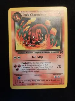 Vintage Pokemon Card Dark Charmeleon Team Rocket Uncommon 32/82 1999 - Image 1