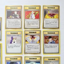 Vintage Pokemon Japanese Trainer Card Lot - Gym Heroes/Challenge - 12 Cards WOTC - Image 2