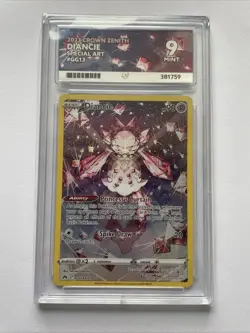 Diancie GG13/GG70 Crown Zenith FULL ART Holo Pokemon Card Ace 9 MINT - Image 1