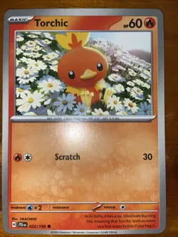 Pokemon TCG Torchic Card Journey Together 2025 022/159 NM 2025 Non Holo - Image 1