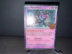 Munkidori 095 2024 Pokemon Trick or Trade TWM Cosmos Holo PUMPKIN SWIRL Card NM+ - Image 1