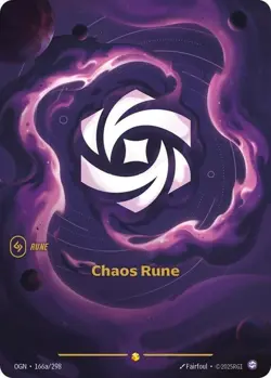 Riftbound Origins OGN 166a/298 Chaos Rune Alternate Art Showcase Card - English - Image 1