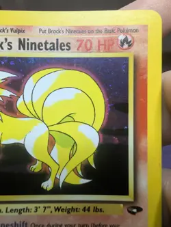 Brock's Ninetales 3/132 Gym Challenge Holo NM/MT Pokemon Card - Image 5